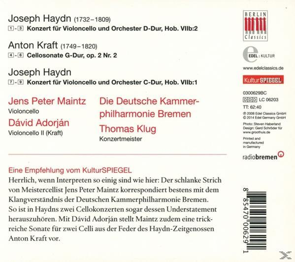 Jens Peter Maintz - Cellokonzerte 1 & 2/Cellosonate  - (CD)