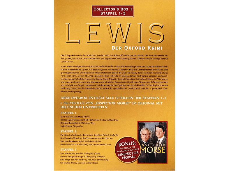 Thumbnail - Lewis - Der Oxford Krimi Collector's Box 1 DVD