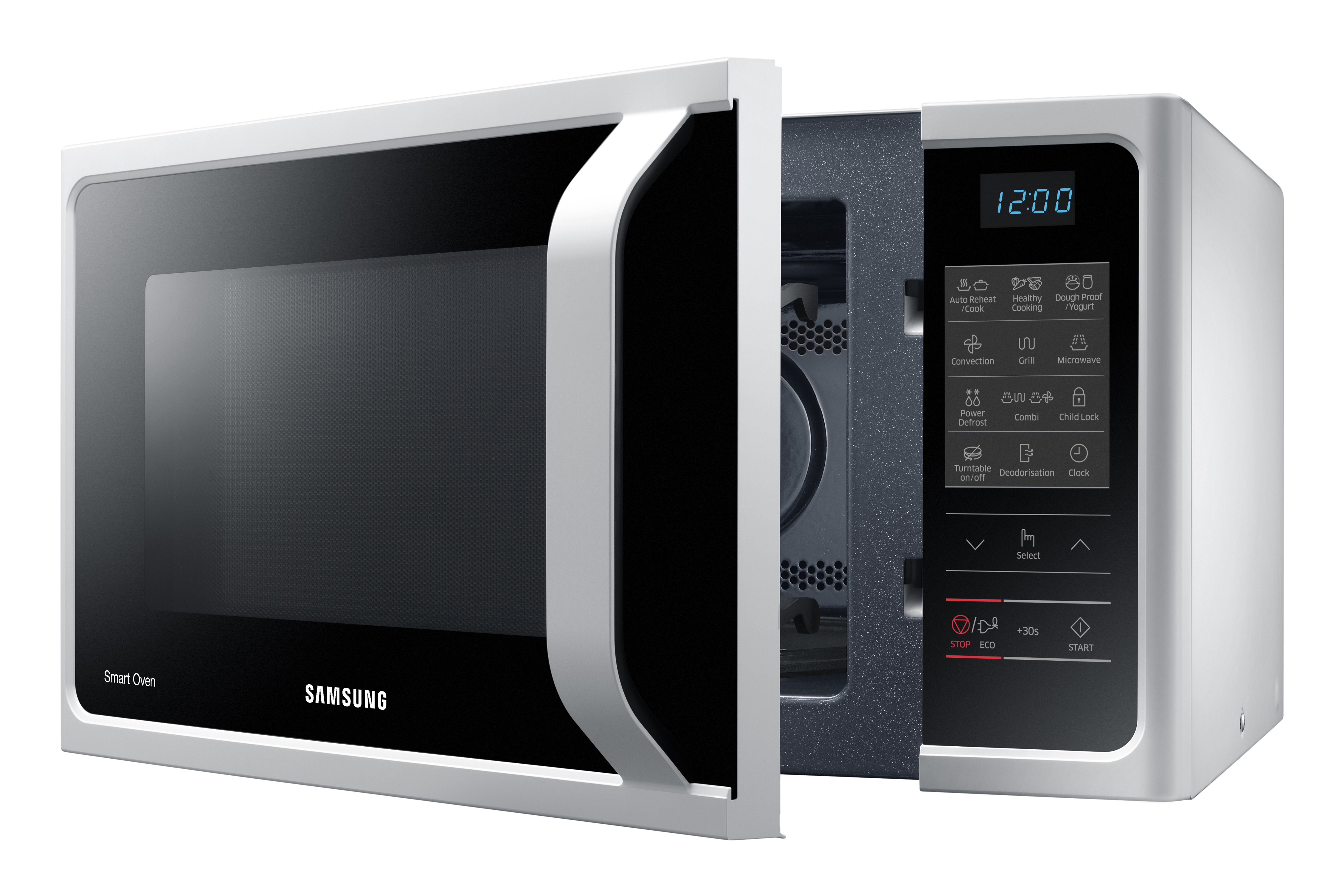 SAMSUNG MC28H5013AW/EG, Watt, Grillfunktion, Heißluftfunktion) (900 Mikrowelle