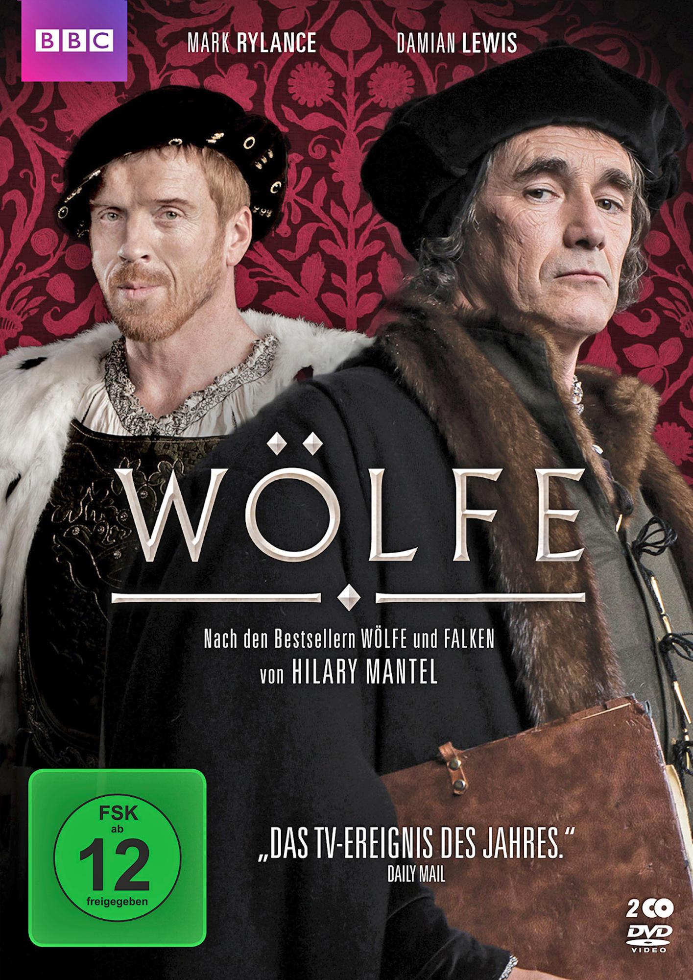 DVD-Cover: Zwei Männer in historischer Kleidung. Titel: Wölfe.