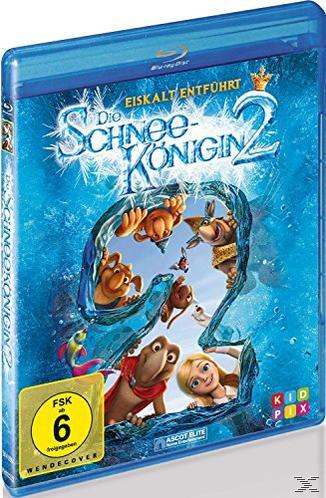 DVD-Cover mit Zeichentrickfiguren und eisigen Elementen.