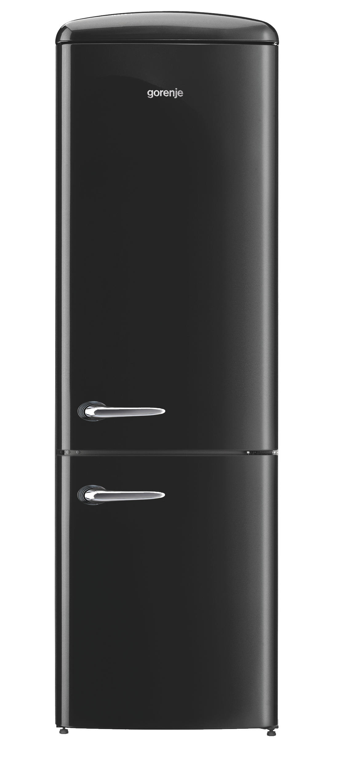GORENJE ORK193BK Retro Collection Kühlgefrierkombination (D, 324 l, 1940 mm hoch, Schwarz)