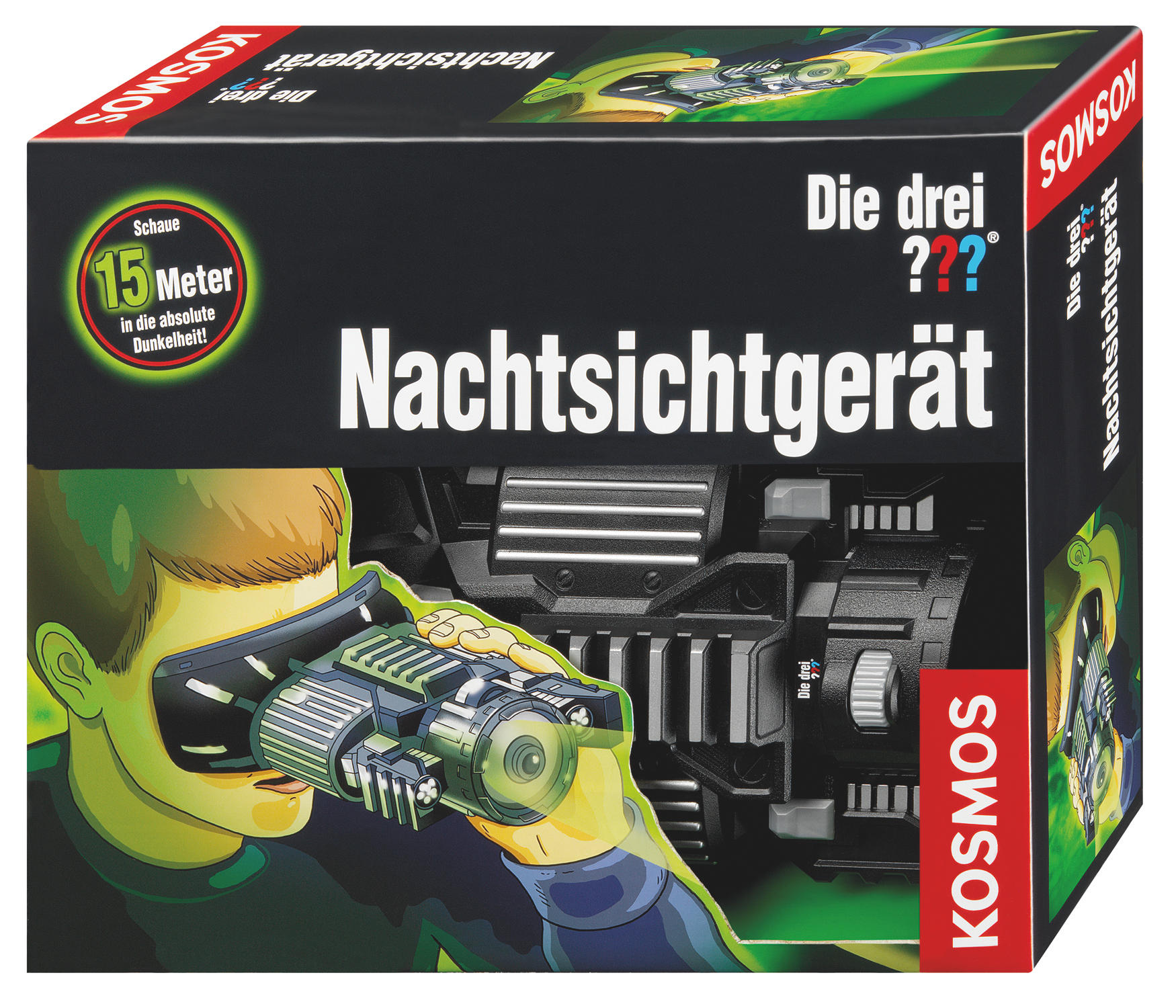 KOSMOS 631345 Die Drei ??? Nachtsichtgerät, Schwarz, Grau