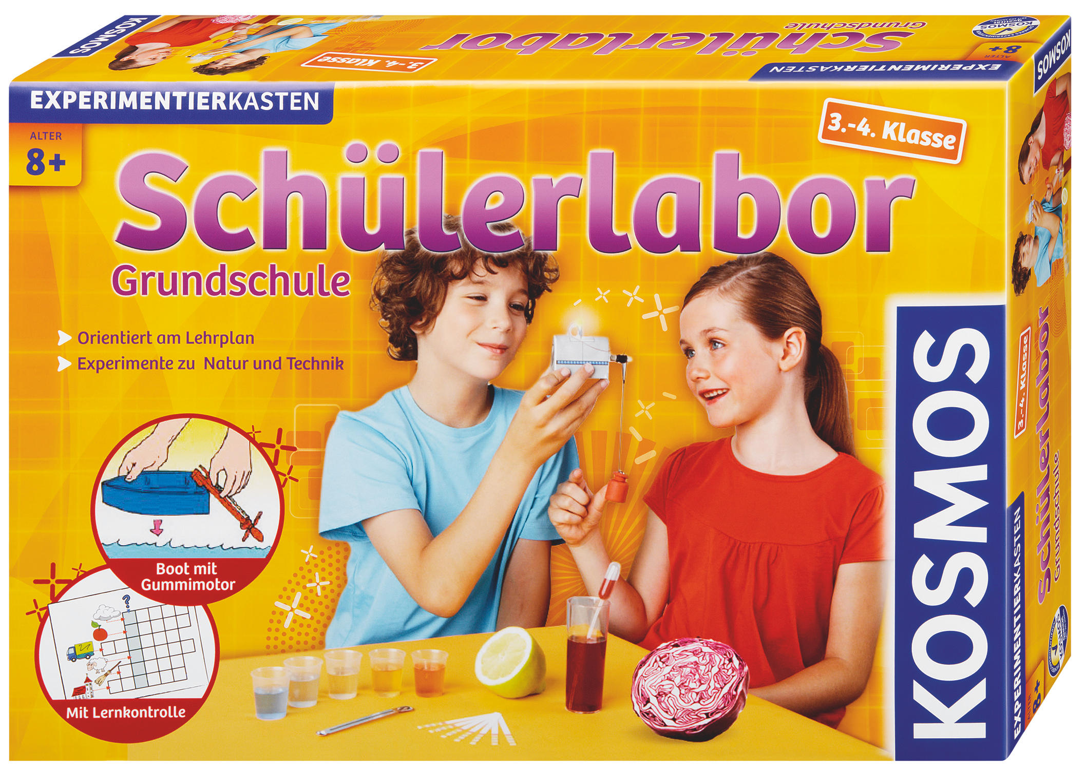 KOSMOS 633912 Schülerlabor Grundschule 3. + 4. Klasse, Mehrfarbig