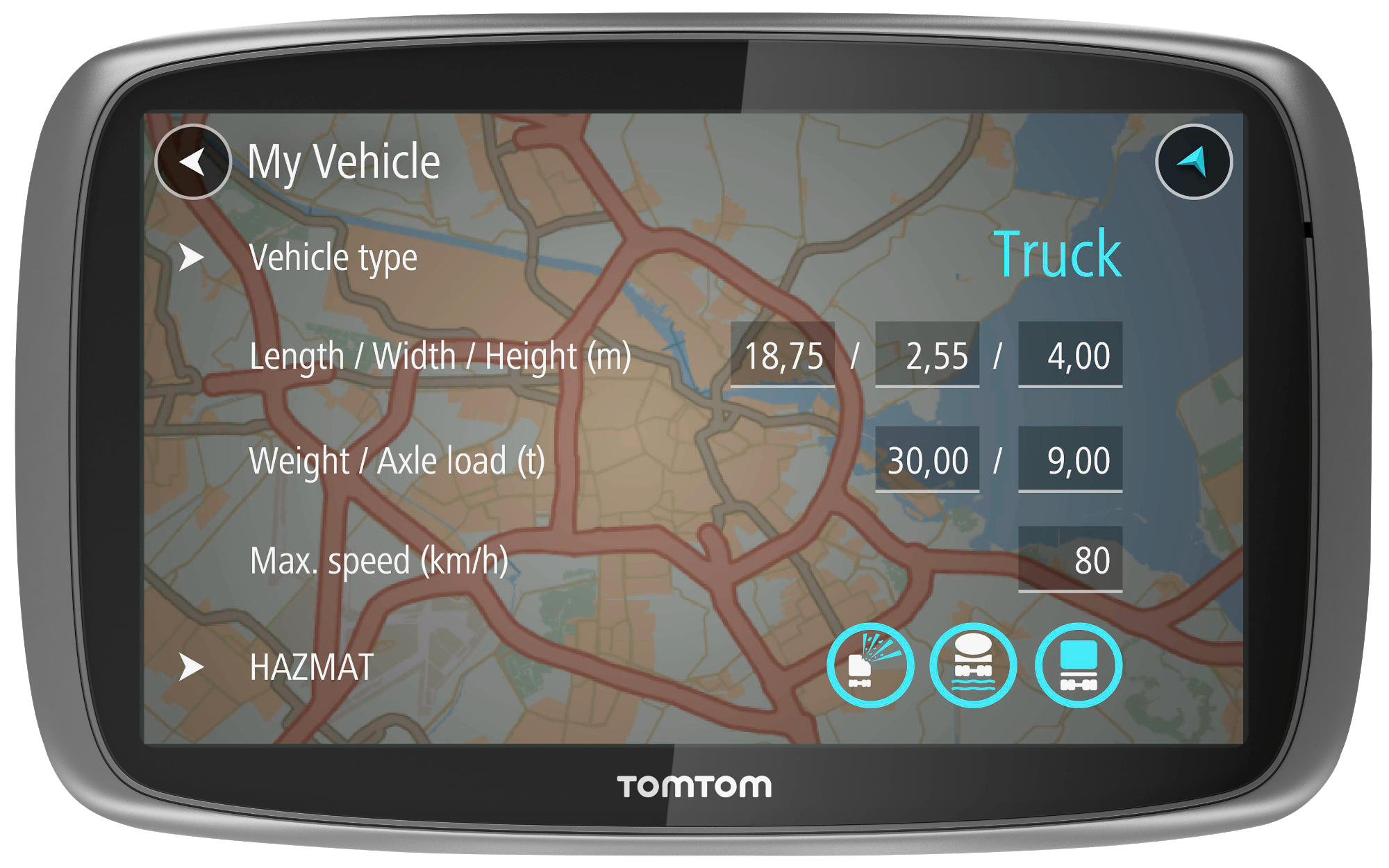 GPS camión - TomTom Trucker 6000 Live 45