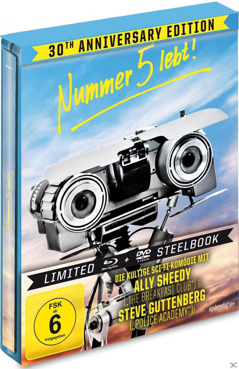 Nummer 5 lebt! – 30th Anniversary Edition (Limited Steelbook) Blu-ray + DVD