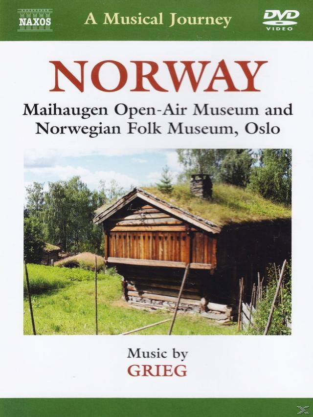 DVD-Cover für 'Norway', mit einem Holzhaus, grünem Grasdach und Text.