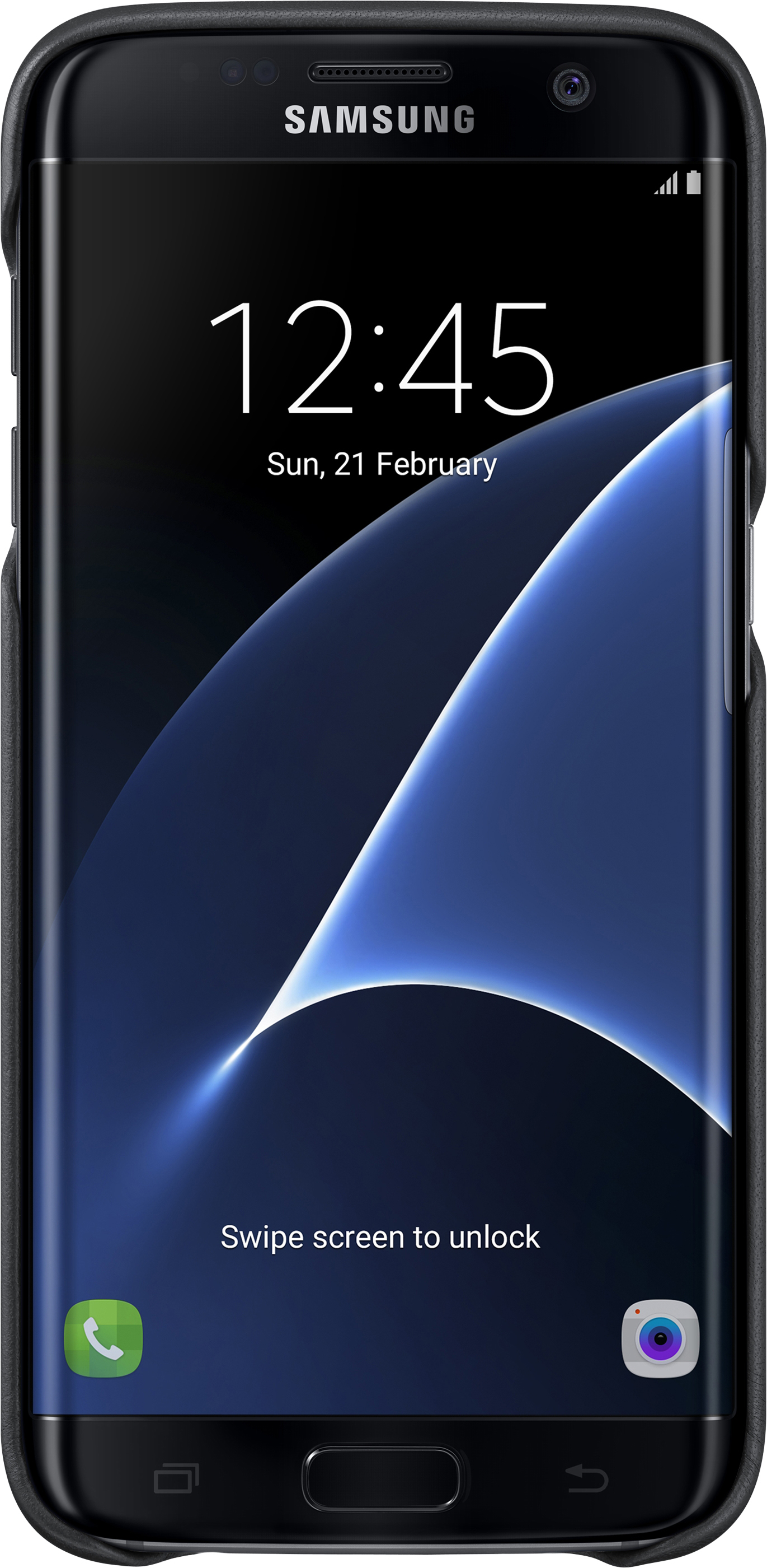 SAMSUNG EF-VG935LBEGWW, Backcover, Samsung, Galaxy S7 Edge, Schwarz
