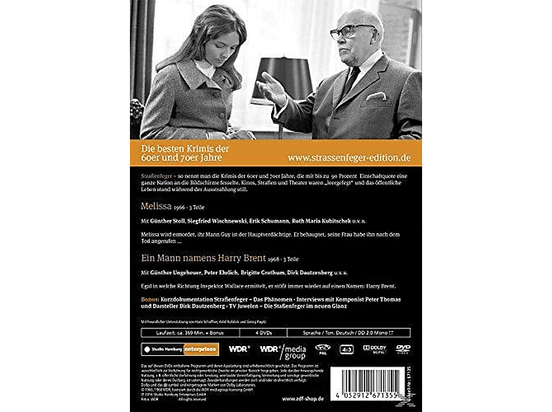 Thumbnail - Straßenfeger 06 : Melissa/Ein Mann namens Harry Brent DVD