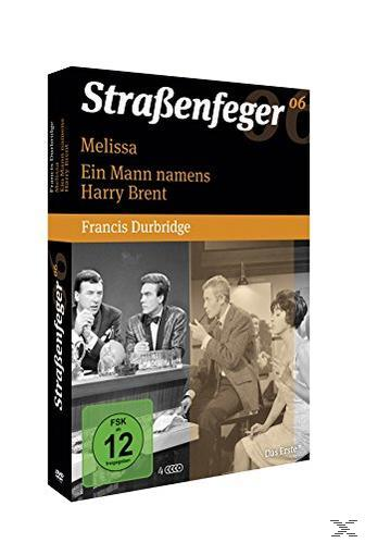 DVD-Hülle, schwarz, Bild von Mann und Frau, Titel 'Straßenfeger', FSK 12 Label.