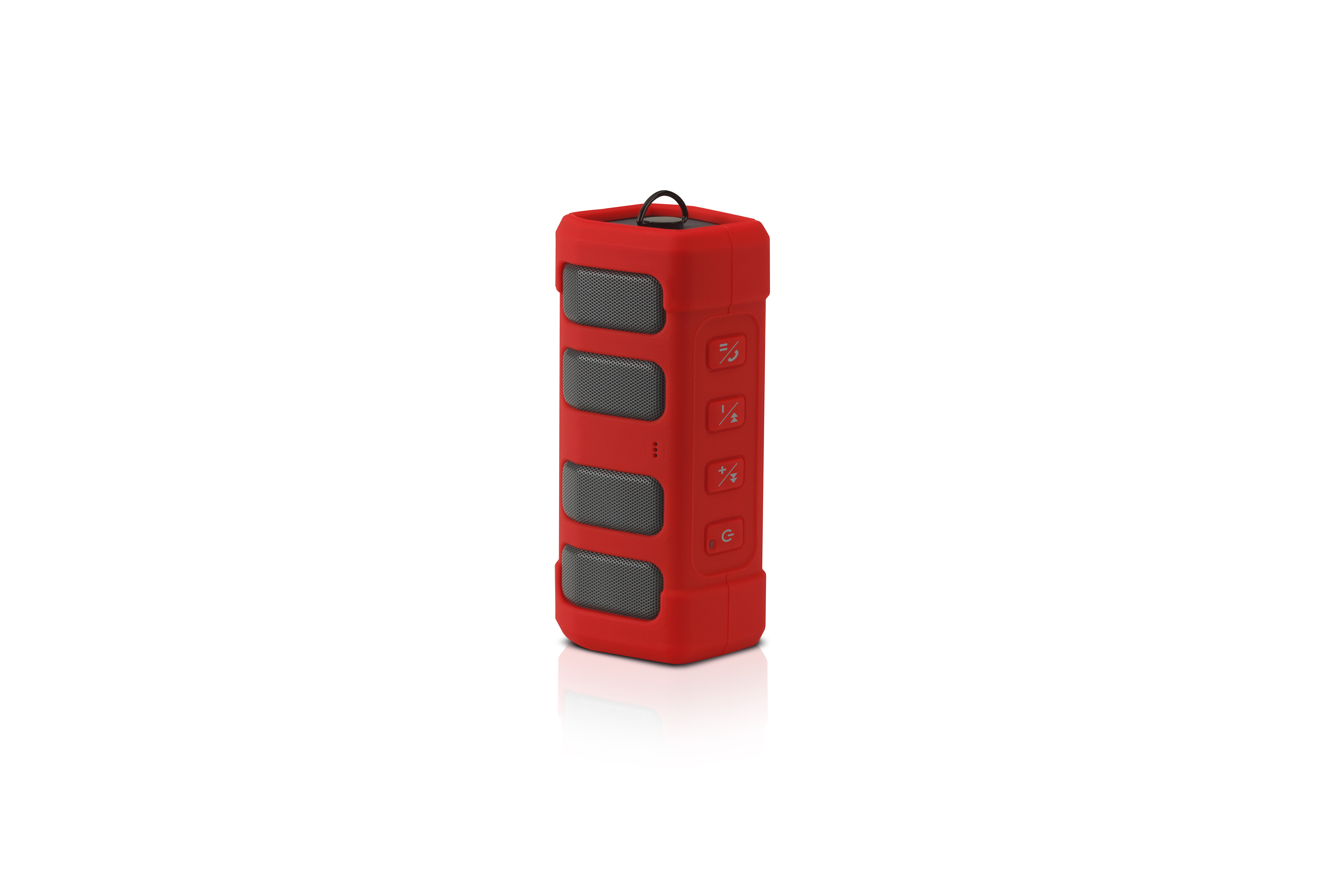 TREKSTOR PowerBoom mobile 150 Bluetooth Lautsprecher, Rot, Wasserfest