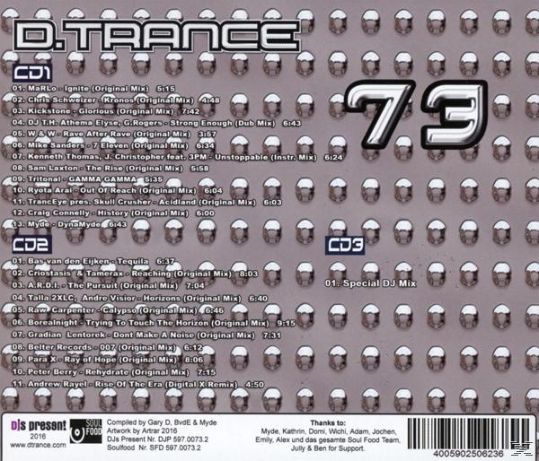 VARIOUS - D.Trance 73  - (CD)