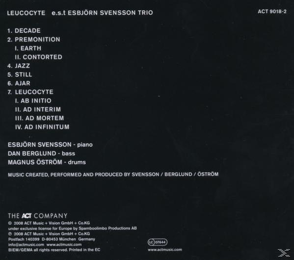 Rückseite einer CD-Hülle mit Titelliste und Credits, mit Bandname und Albumtitel in großen Buchstaben.