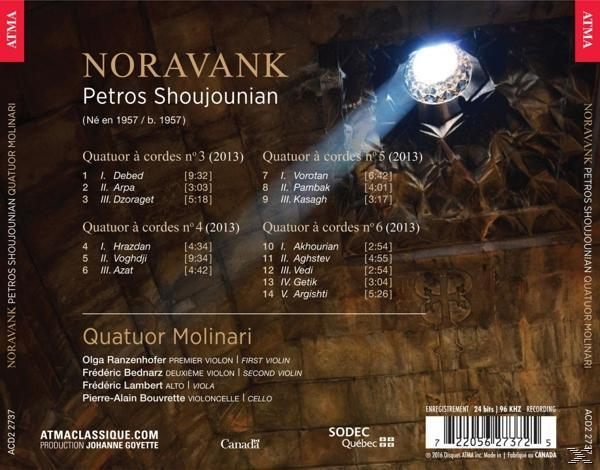 Quatuor Molinari - Novarank-Streichquartette 3-6  - (CD)