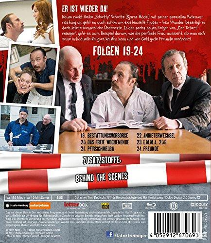 Tatortreiniger DVD-Cover mit Schauspielern und Text auf Deutsch.