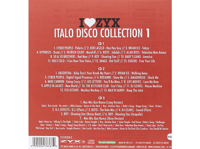 Thumbnail - VARIOUS - Zyx Italo Disco Collection 1 (CD)