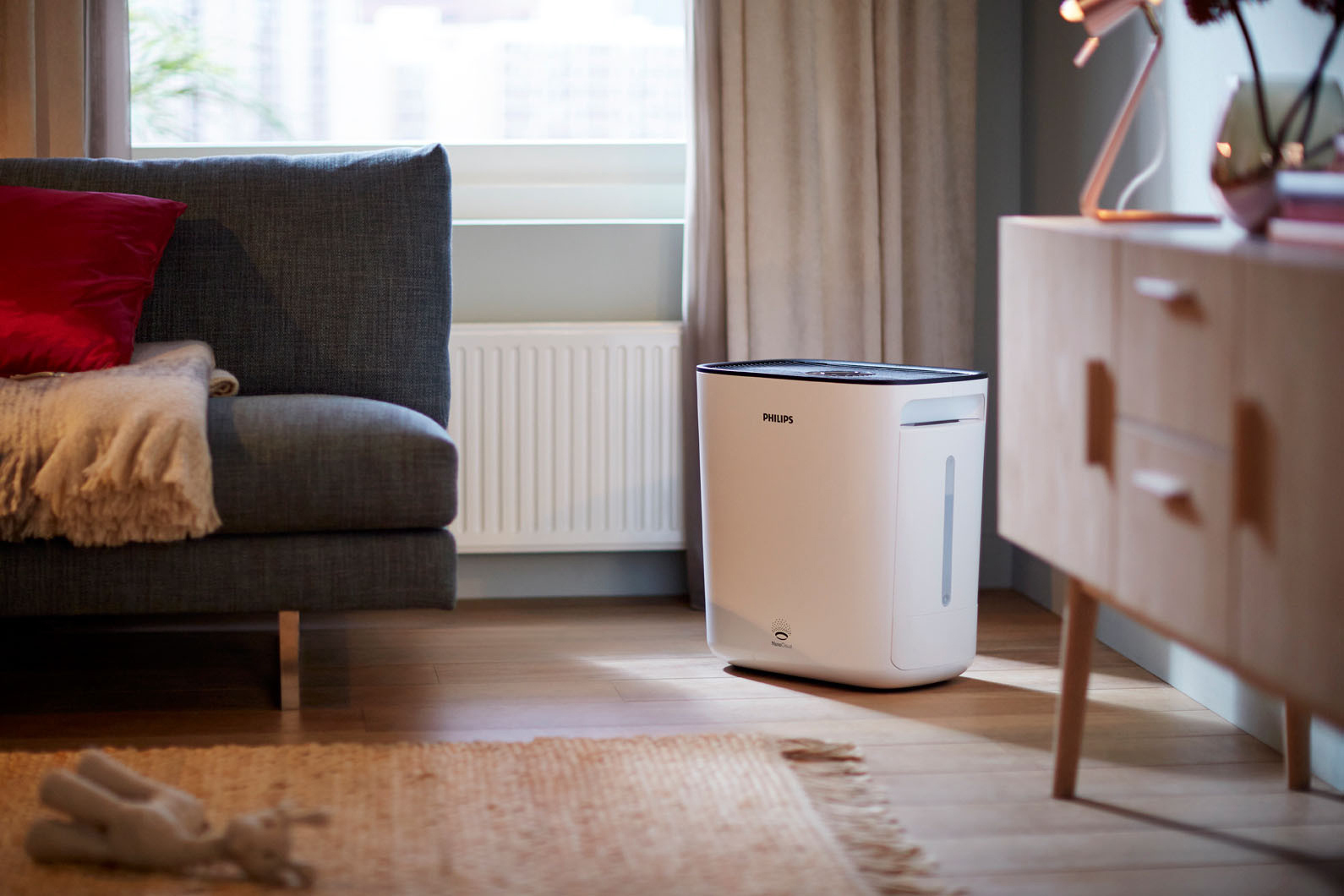 PHILIPS HU5930/10 - Luftwäscher (70 m², Weiss)