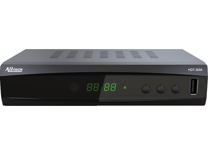 HD, (HDTV, 2650 HDT HD Receiver DVB-T2 DVB-T2 Schwarz) ALLVISION