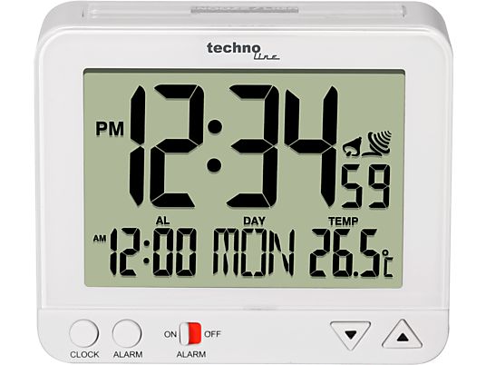 TECHNOLINE WT 195 - Réveil radiocommandé (Blanc)