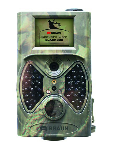 Braun Scouting Cam Black300. Tarnkamera mit Bildschirm.