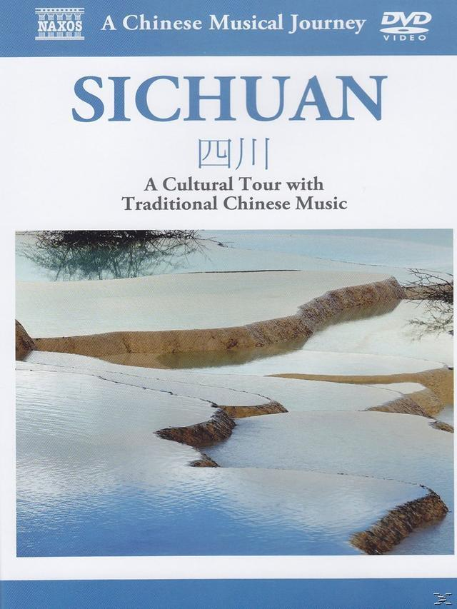 DVD-Cover mit Landschaftsbild und chinesischem Text. Blauer Hintergrund.