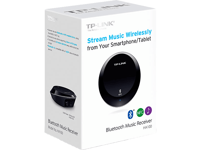 TP-LINK HA100 Bluetooth Müzik Alıcısı Siyah_6