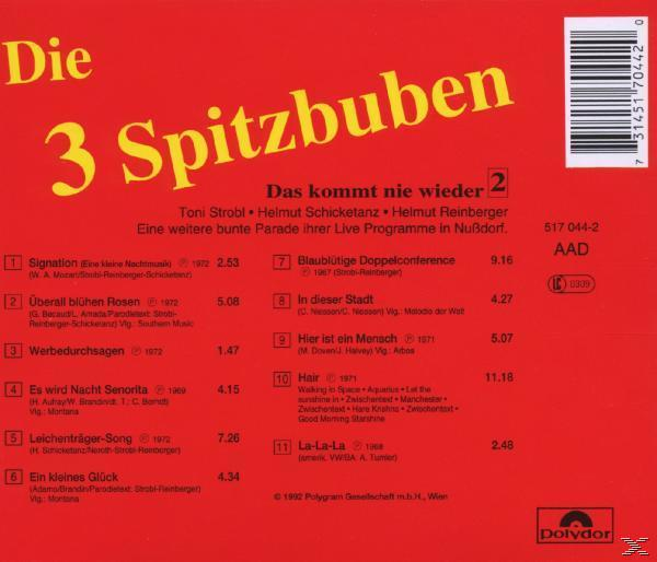 Spitzbuben Die 3 - Das Kommt 2 (CD) - Wieder Nie