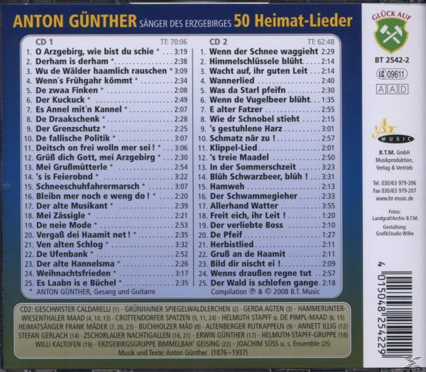 Anton Günther - 50 Heimat-Lieder  - (CD)