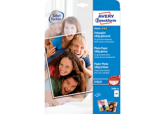 AVERY ZWECKFORM Classic Inkjet Fotopapier, DIN A4, einseitig beschichtet, 180 g/m², 50 Bogen