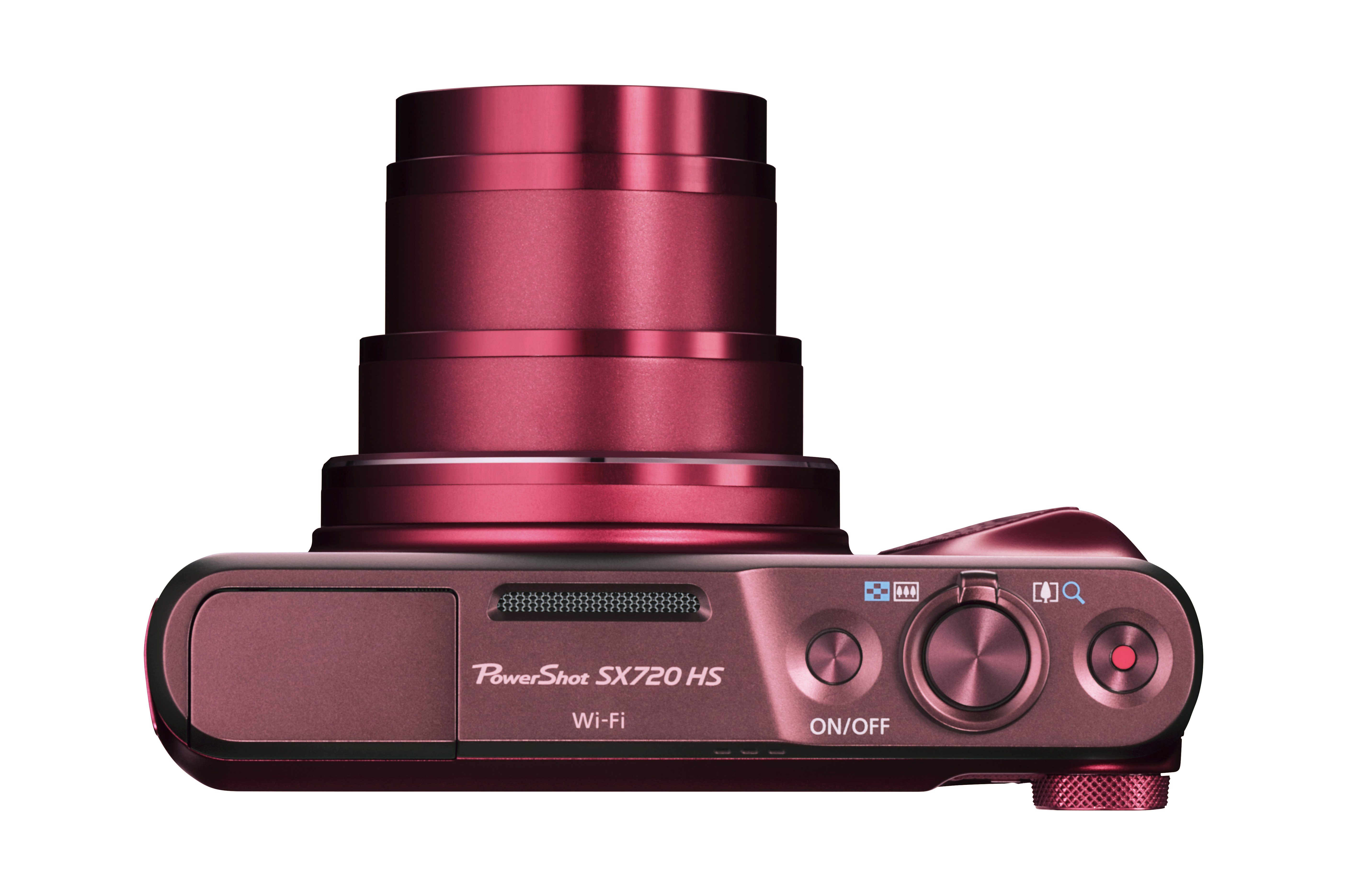 CANON PowerShot SX720 HS Kompaktkamera Rot, 40x opt. Zoom, sRGB Farbwiedergabe LCD, WLAN