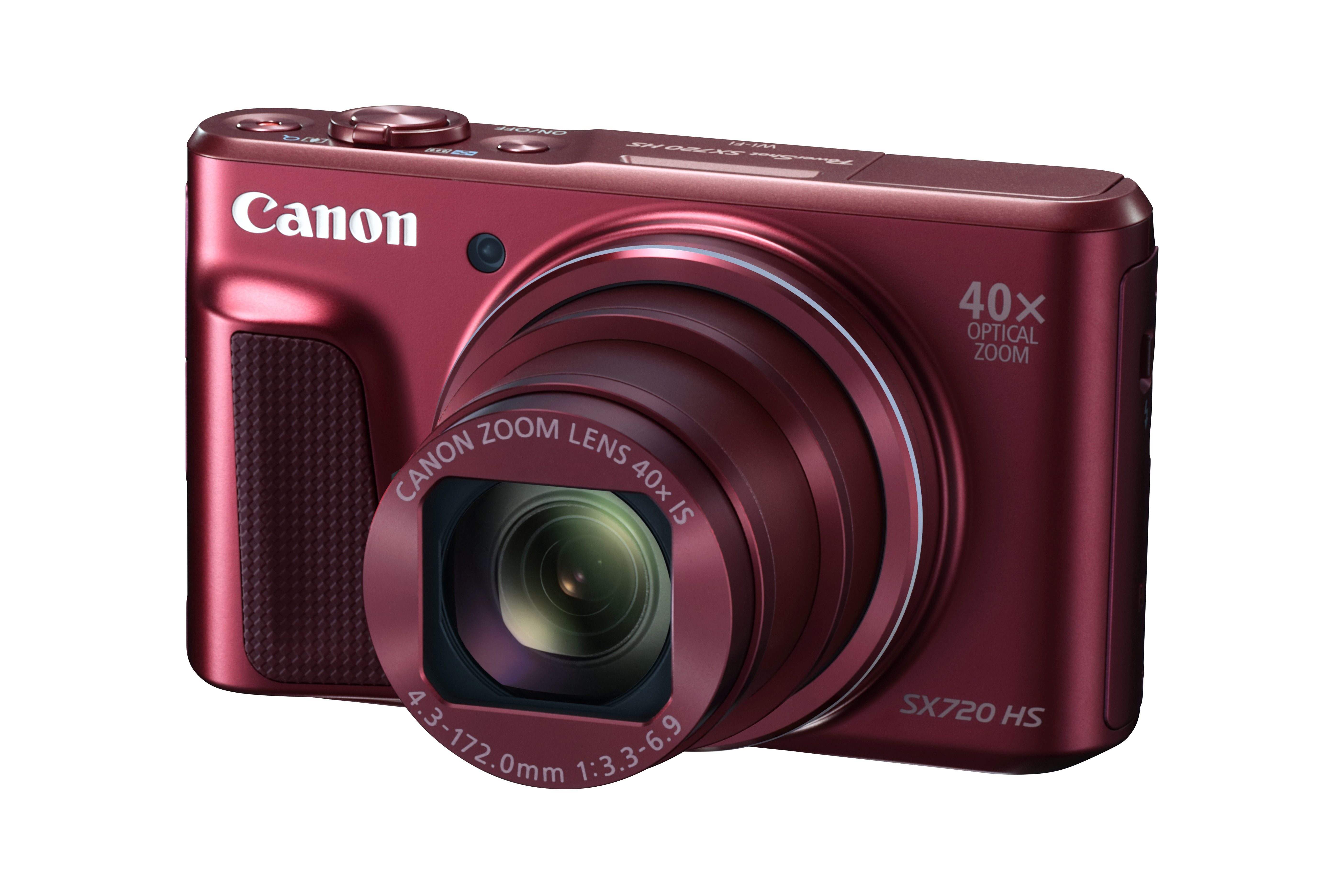 CANON PowerShot SX720 HS Kompaktkamera Rot, 40x opt. Zoom, sRGB
