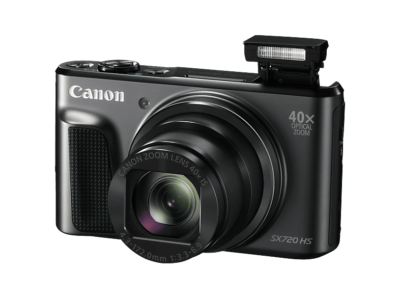 CANON PowerShot SX720 HS Kompaktkamera Schwarz, 40x opt. Zoom