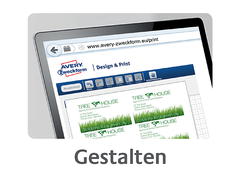 AVERY ZWECKFORM Superior Visitenkarten, 200 g/m², 85 x 54 mm, C32011-25 — Foto 5 von 5