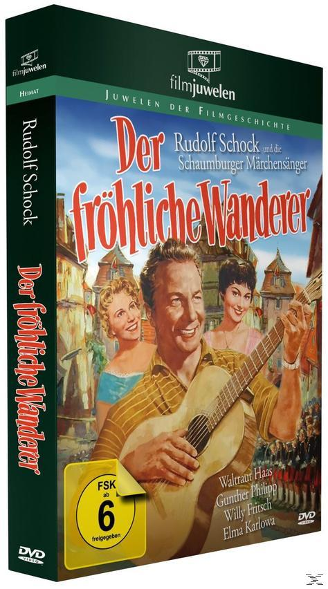 DVD-Box: "Der fröhliche Wanderer", ein Mann mit Gitarre. Zwei lächelnde Frauen.