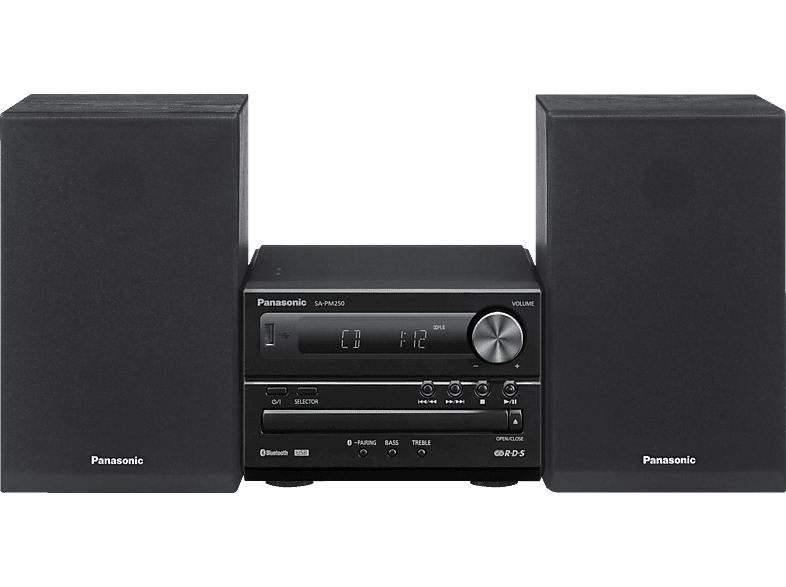 スピーカー Panasonic SA-PM250 PANASONIC Micro HiFi System SC-PM250, schwarz | MediaMarkt