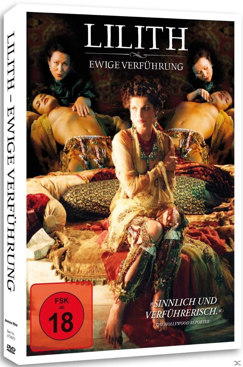 DVD-Cover mit einer Frau in gelbem Kleid und dem Text 'LILITH - EWIGE VERFÜHRUNG'.