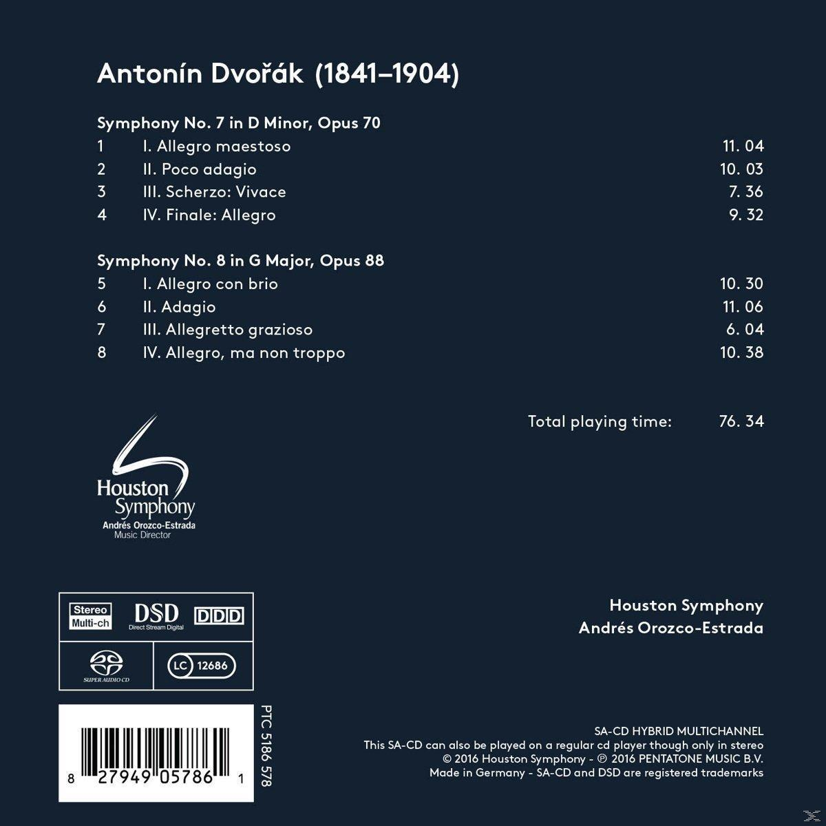 Houston Symphony - Sinfonien 7 & 8  - (SACD Hybrid)