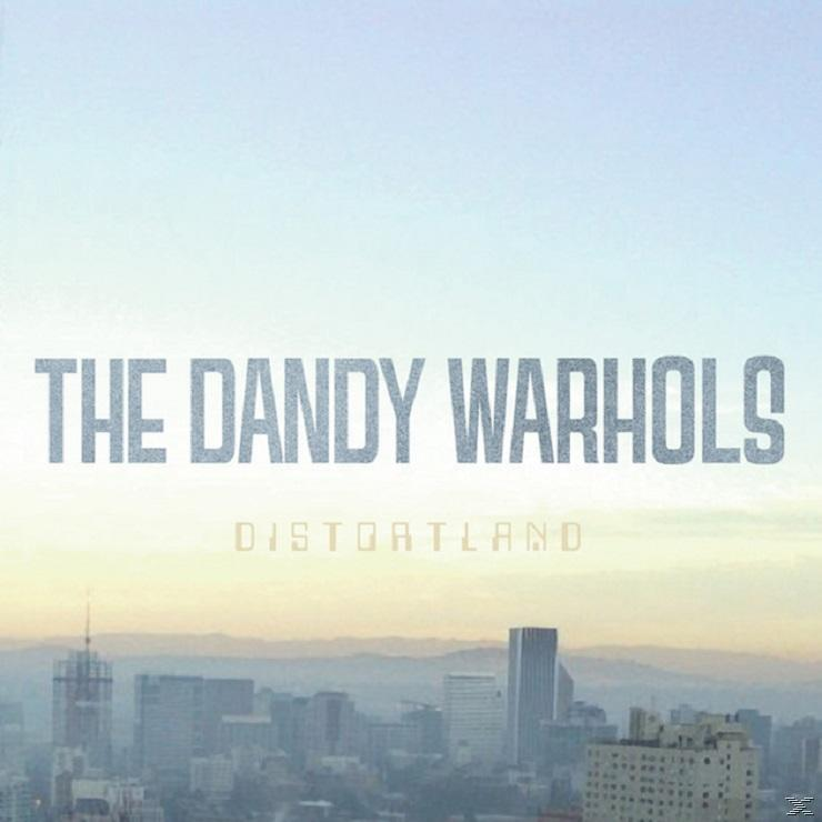 The Dandy Warhols Albumcover. Stadtlandschaft und Himmel im Hintergrund. Titeltext ist sichtbar.