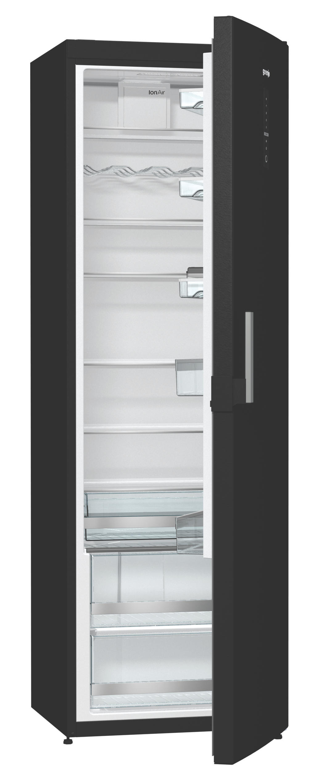 GORENJE R6193LB Kühlschrank (368 l, D, 1850 mm hoch, Tiefschwarz)