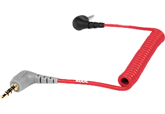 RODE RODE SC7 - Cavo di collegamento da TRS a TRRS 3,5 mm - Rosso - Cavo adattatore a spirale (Rosso)