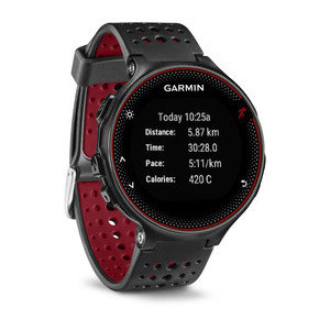 GARMIN Forerunner 235 WHR, Smartwatch, 227 mm, Rot/Schwarz