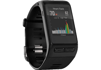 GARMIN VIVOACTIVE HR M BLACK - Sport-GPS-Smartwatch mit Herzfrequenzmessung am Handgelenk (Schwarz)