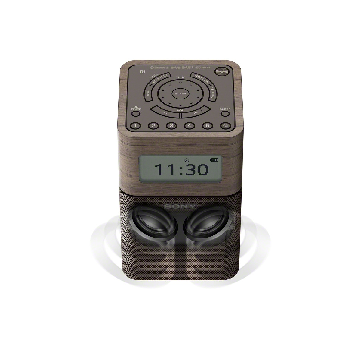 SONY XDR-V1BTD Digitalradio, Digital Radio, DAB+, DAB, Braun