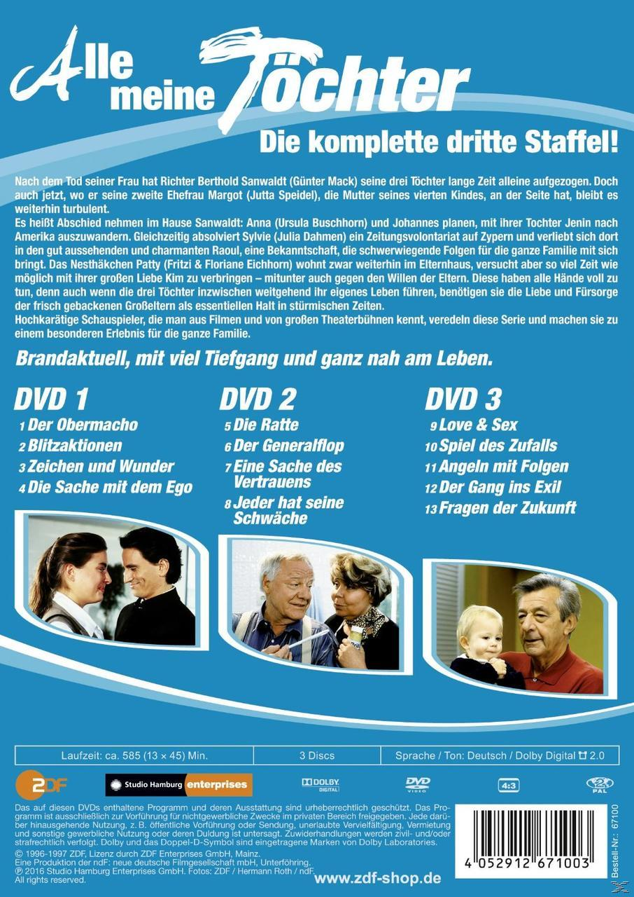 DVD-Rückseite mit Text. Eine Gruppe von Leuten ist vorne. Der Titel ist auf Deutsch.