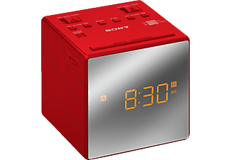 SONY ICF-C1TR - Uhrenradio (AM, FM, Rot)