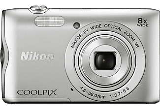 NIKON COOLPIX A300 Zilver + 8GB SD-kaart + Tas