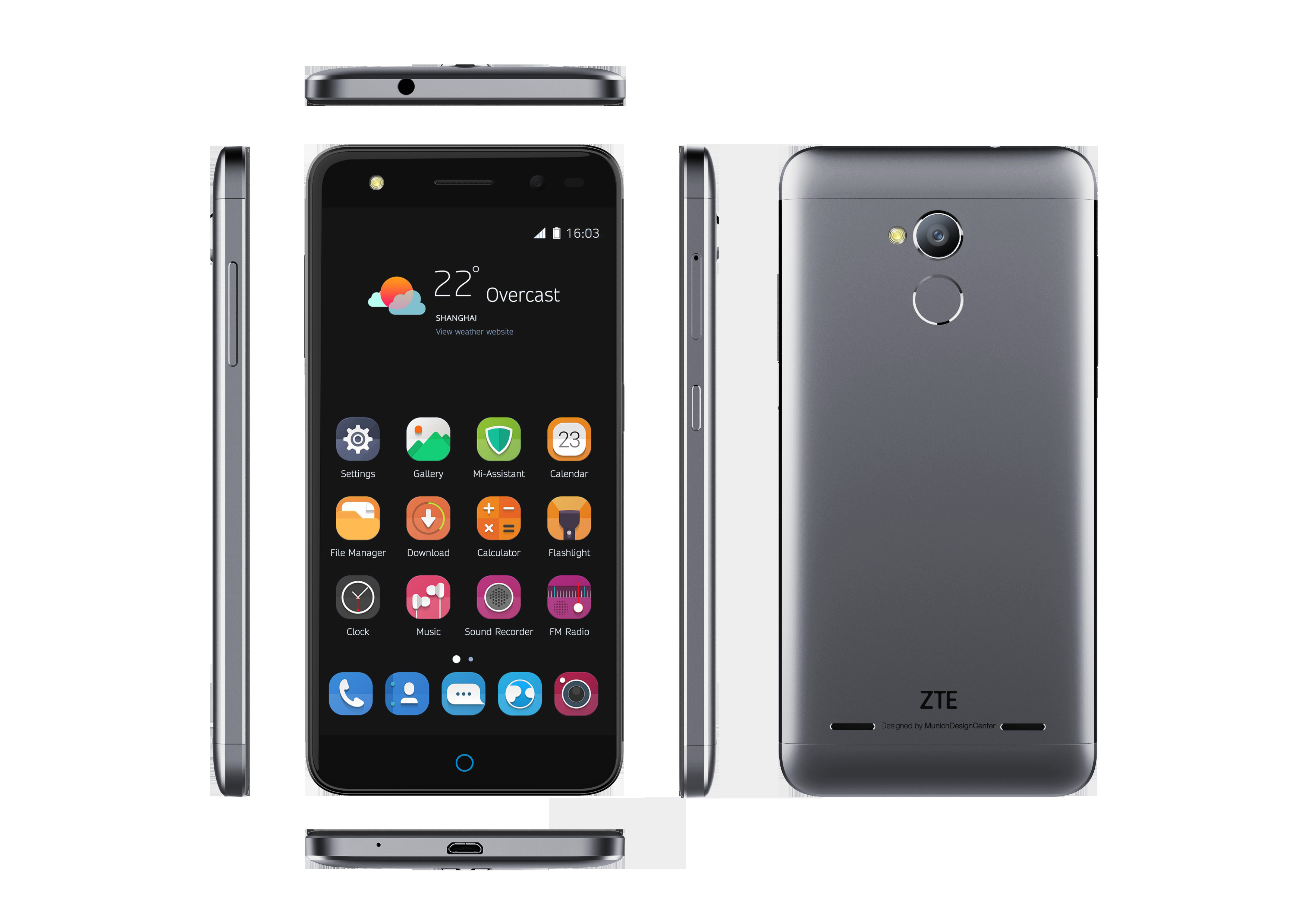 ZTE Blade V7 Lite 16 GB Grau Dual SIM