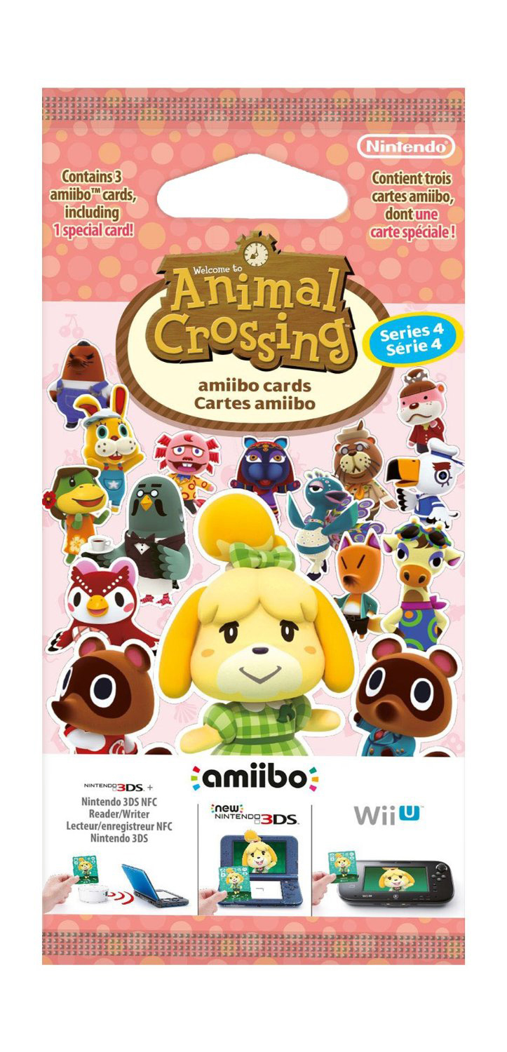 AMIIBO Animal Crossing amiibo-Karten Serie 4 - 3 Stück Sammelkarten