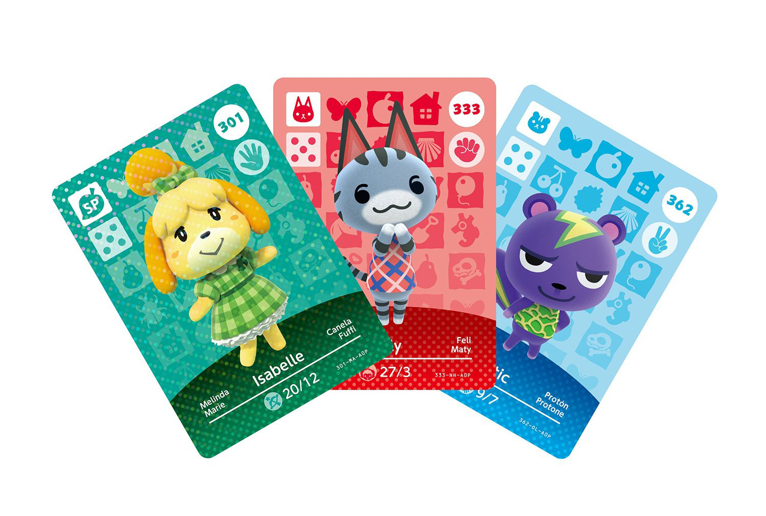 AMIIBO Animal Crossing amiibo-Karten Serie 4 - 3 Stück Sammelkarten