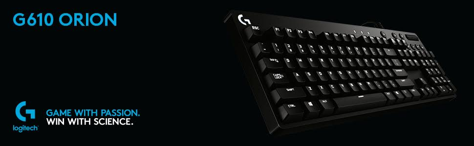 LOGITECH G610 Orion, Gaming Tastatur, Mechanisch, Cherry MX Brown, kabelgebunden, Schwarz